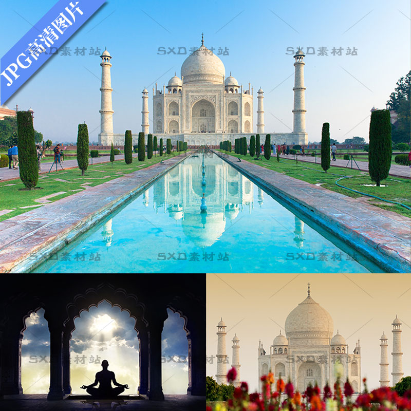 印度度假风土人情建筑旅游风光风景高清图片设计素材 25张JPEG