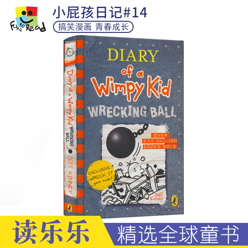 Diary of a Wimpy Kid - Wrecking Ball 14 小屁孩日记 英语漫画章节书 搞笑幽默 青春成长 英文原版进口儿童图书