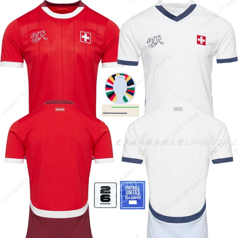 2024欧洲杯瑞士国家队主客场球衣成人足球队服Switzerland jersey