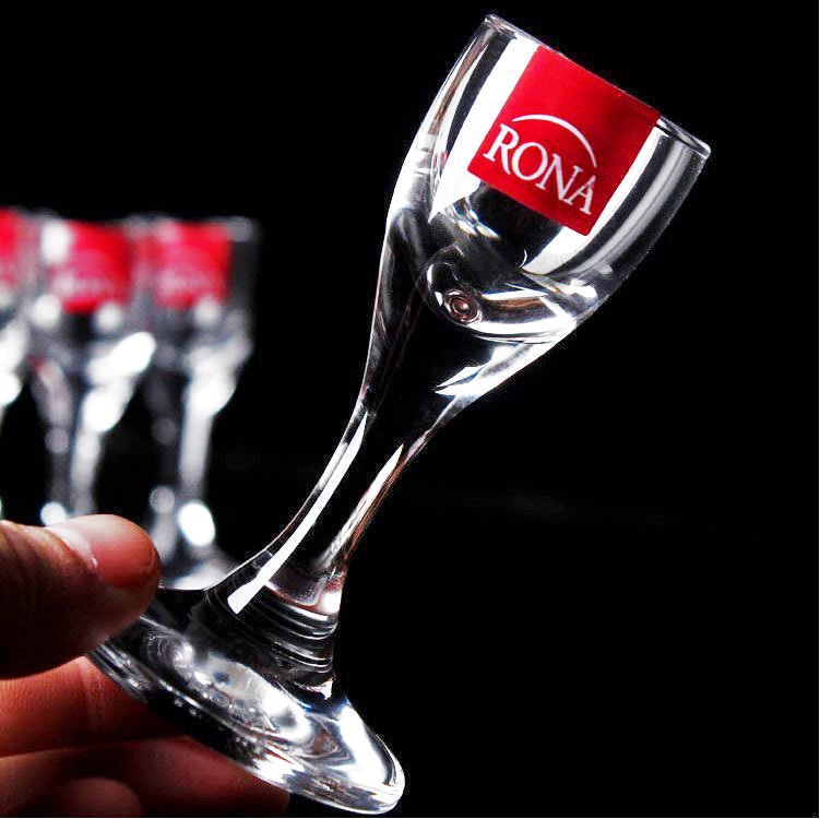 欧洲捷克RONA进口水晶高脚杯小烈酒杯如意杯洋酒杯 白酒杯套装