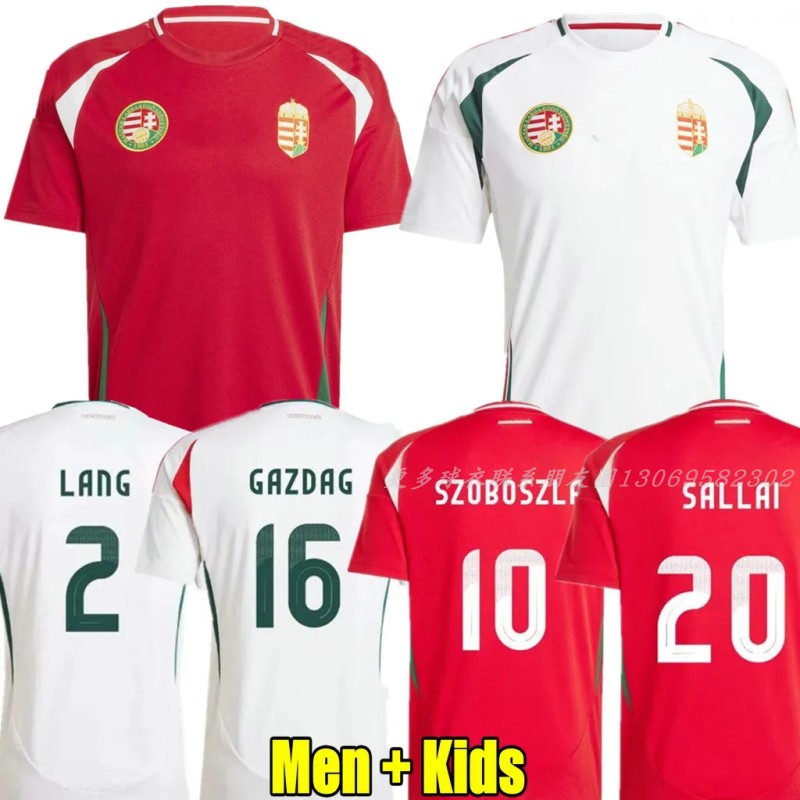 2024欧洲杯匈牙利国家队主客场球衣足球服 Hungary soccer jersey