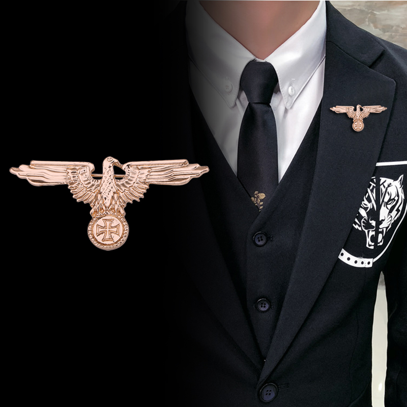 美国老鹰徽章 美军胸章自由勋章胸针 男士大衣复古金属胸针配饰
