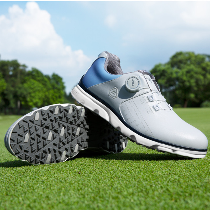 2022新品高尔夫男鞋golf球鞋防侧滑鞋钉防水旋钮鞋带高端休闲鞋子
