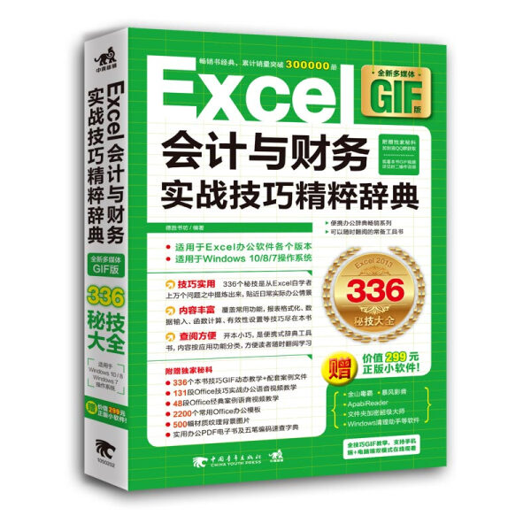 正版（包邮）Excel会计与财务实战技巧精粹辞典（全新多媒体GIF版）9787515348940中国青年