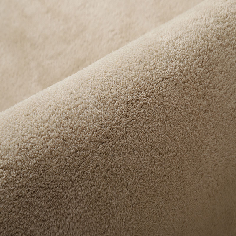驼色地毯客厅沙发茶几毯秋冬季加厚素色卧室床边毯可水洗纯色地垫