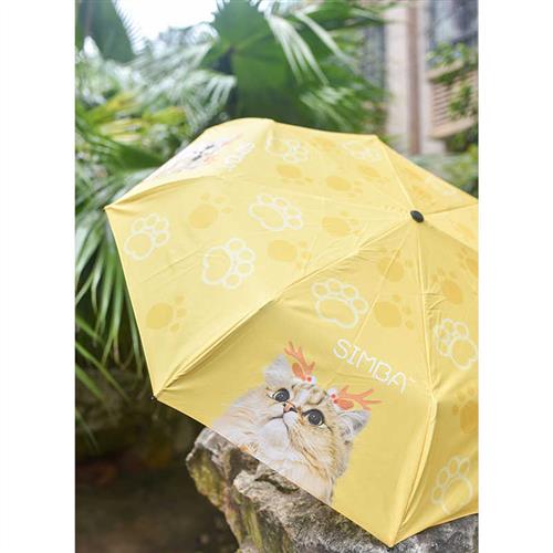 来图定制宠物卡通动漫照片折叠雨伞订做广告个性猫狗图黑胶遮阳伞
