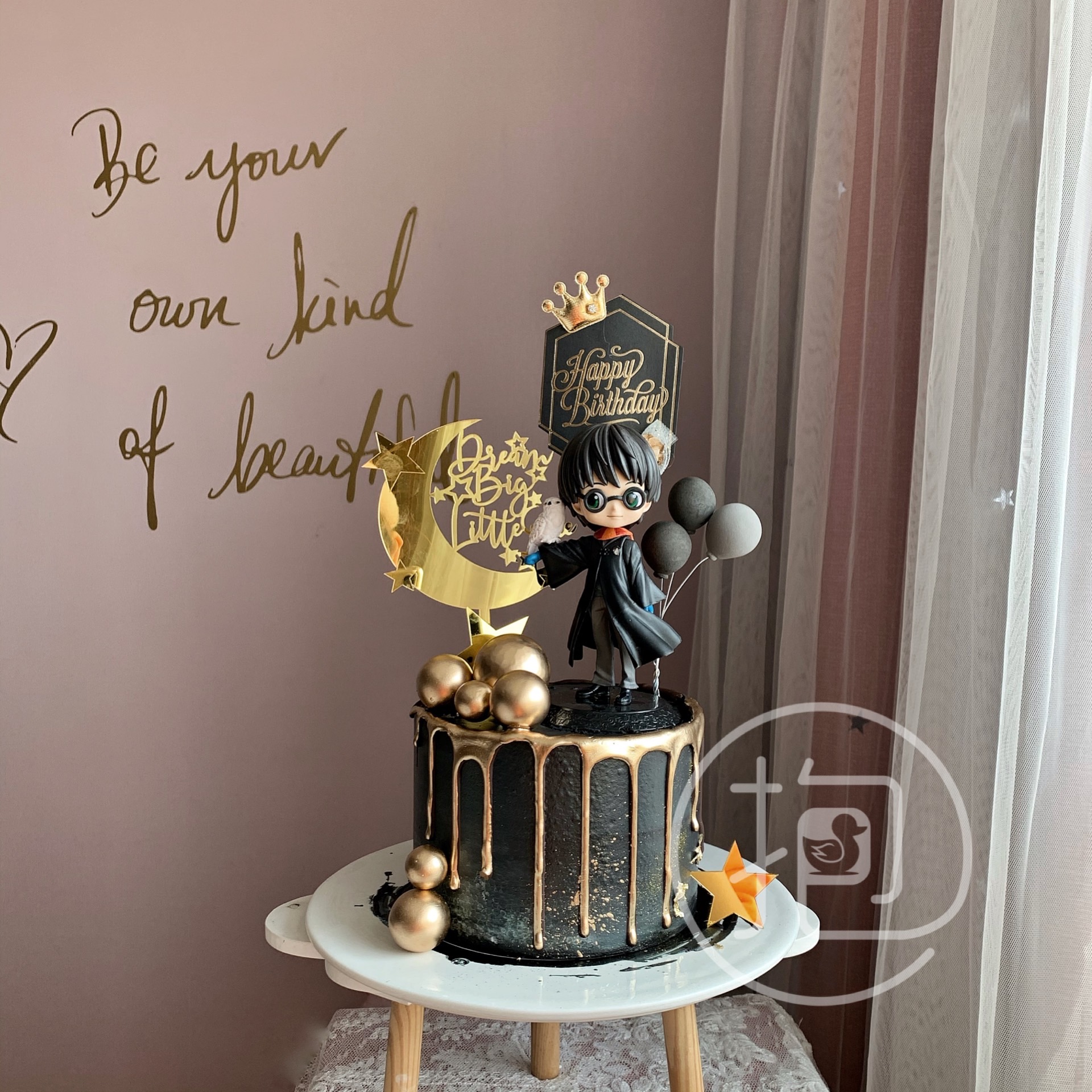 蛋糕装饰摆件魔法王子城堡哈利波特玩偶黑暗王国魔杖法术人物手办