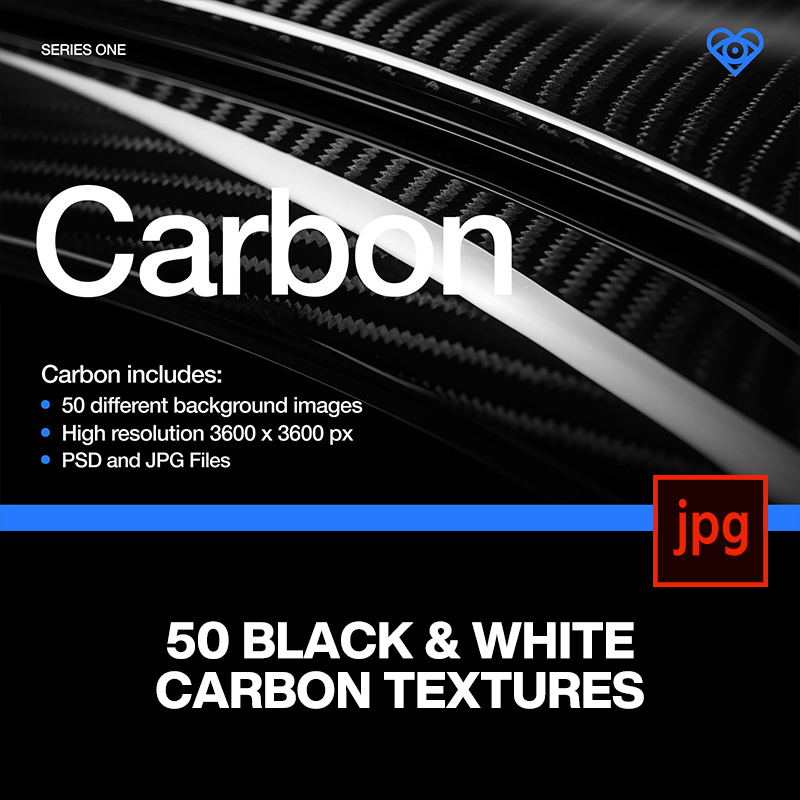 50款黑白单色碳素科技抽象碳纤维干碳纹理背景底纹高清图片素材