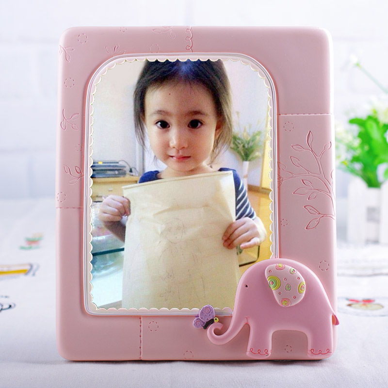 韩式卡通儿童相框摆台7寸七可爱创意婴儿宝宝百天桌摆加冲洗照片