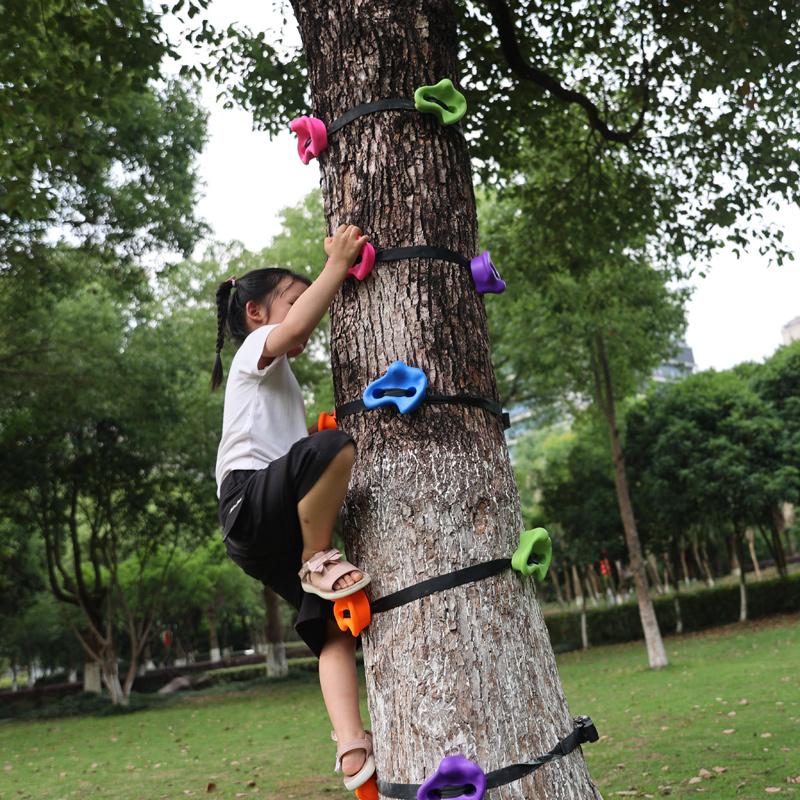 幼儿园户外儿童体适能攀岩石体能感统训练器材攀爬玩具爬树神器