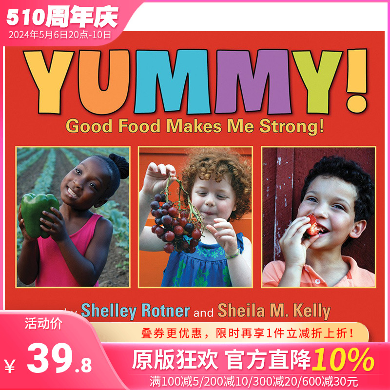 【预售】英文原版 美味：美食让我变得强大 Yummy:Good Food Makes Me Strong 儿童英语绘本图画书 进口图书 善优童书