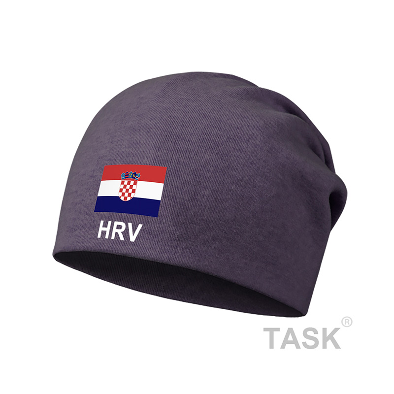 克罗地亚Croatia国家男女保暖堆堆帽子防风薄款睡学生头巾设 无界