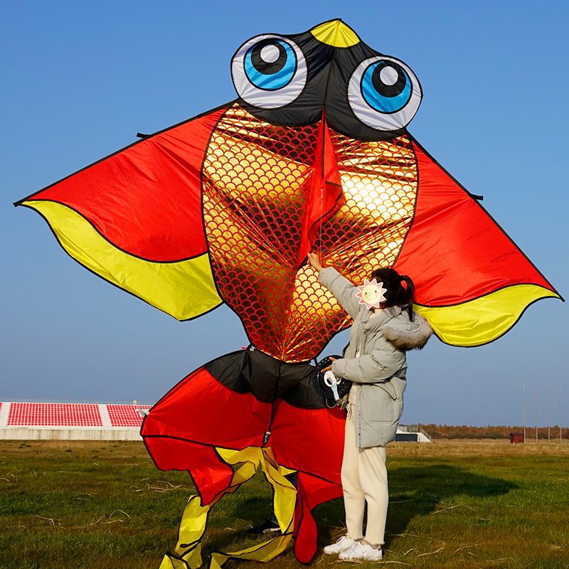 潍坊风筝大型特大金鱼风筝微风易飞风筝成人专用新款超大专业风筝