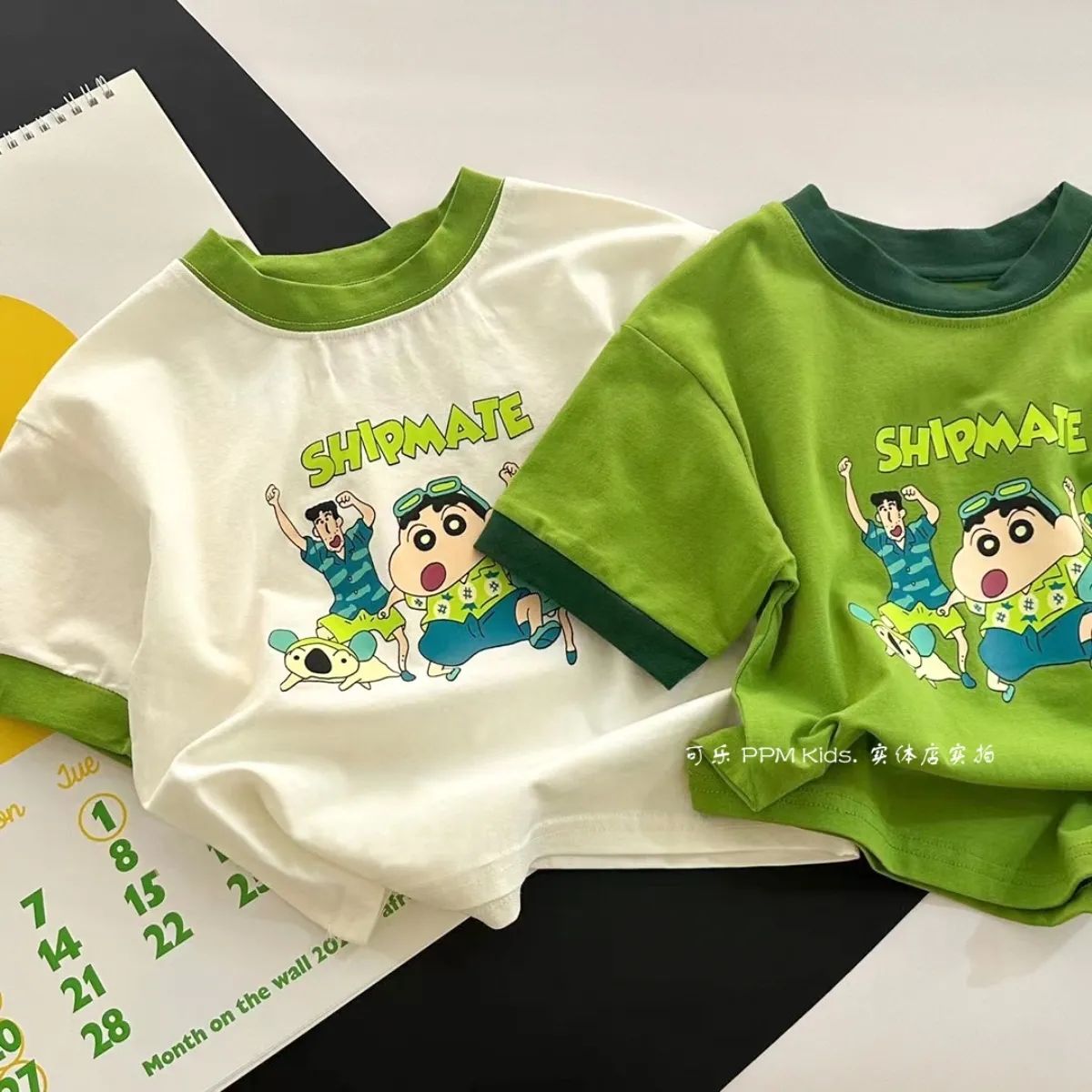 100%纯棉儿童短袖T恤夏季宽松卡通印花男女童装婴儿宝宝洋气上衣