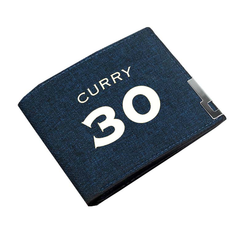 卡通钱包 NBA库里Curry周边学生零钱包男女个性帆布短钱包