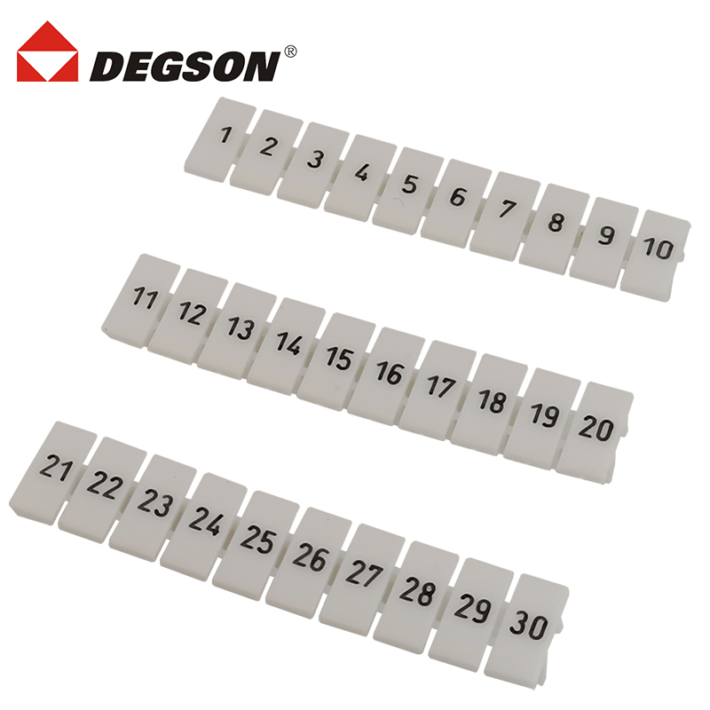 DEGSON高正高松ZB5-10P印字数字端子标记条阻燃标签UK2.5N标识条