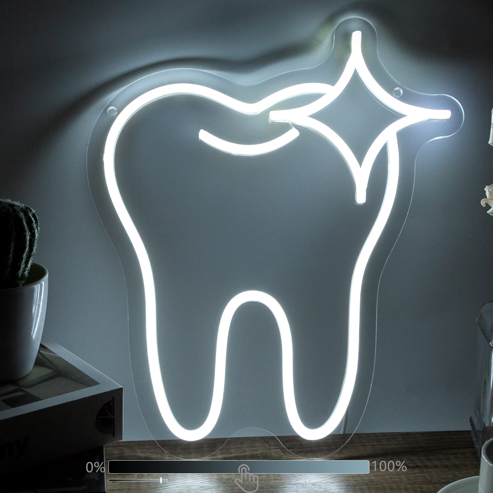 led柔性霓虹灯定制牙科牙齿牙医标志卧室网红背景墙装饰 顺丰包邮