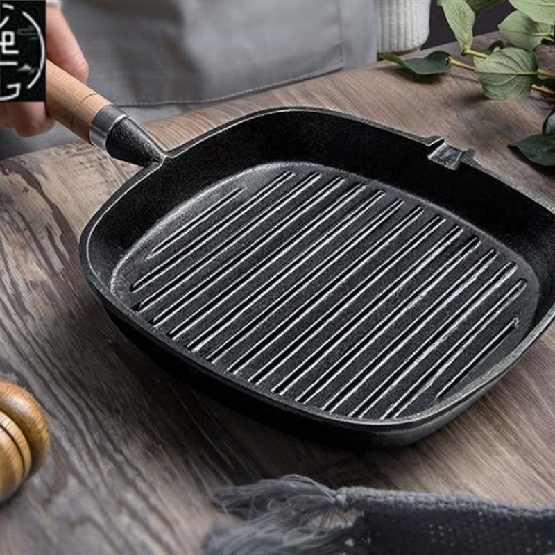 Grill Pan for Stove Tops Nonstick Induction Pan Steak Bacon