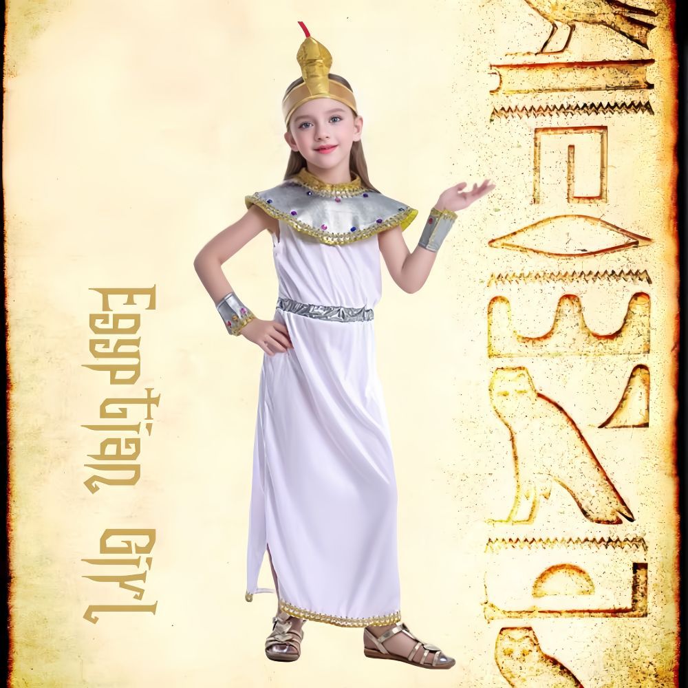 女童cosplay埃及艳后民族扮演舞台表演服万圣节历史主题服装