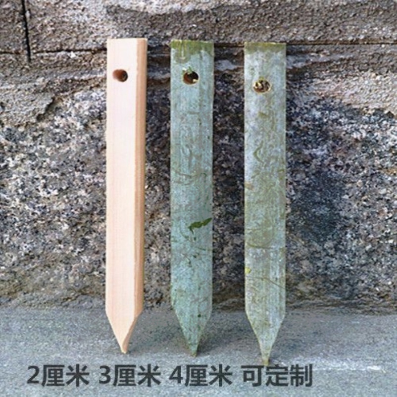 工地测量放样尖头竹片桩 虾笼地插 固定竹片插 篱笆围栏 加厚竹片