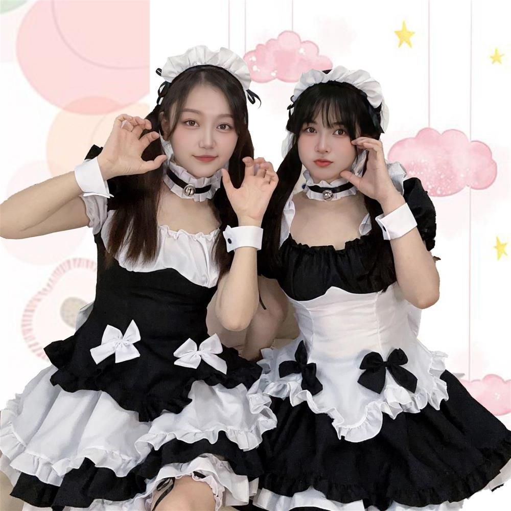 奇迹暖暖环游世界 lolita公主可爱套装 cosplay黑白巧克力女仆装