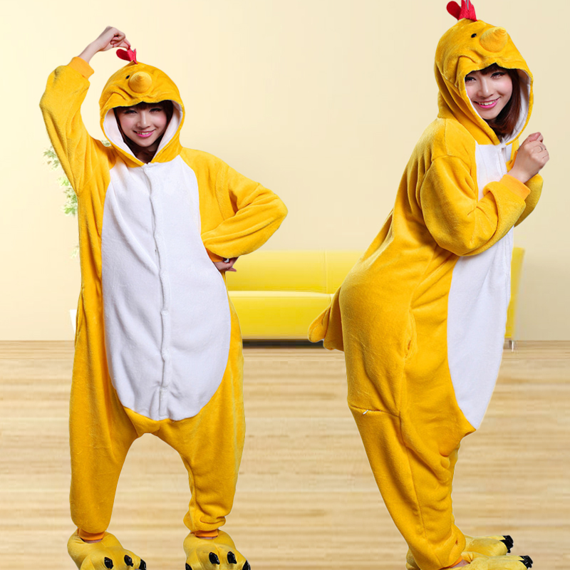 儿童节cosplay卡通动物演出服小鸡节目表演服大码男女连体衣成人