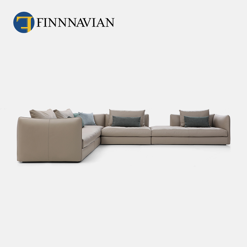 芬纳维亚 意大利设计师现代简约全皮沙发 ERA 香奈儿平层轻奢沙发