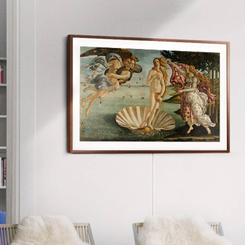 波提切利春维纳斯的诞生布画芯佛罗伦萨乌斐齐美术馆《世界名画》
