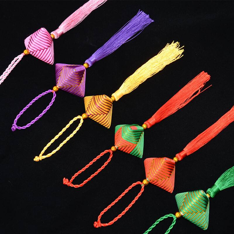 匠百匠新款大小粽子端午节挂件五彩绳线香包囊手工礼品商场儿童活