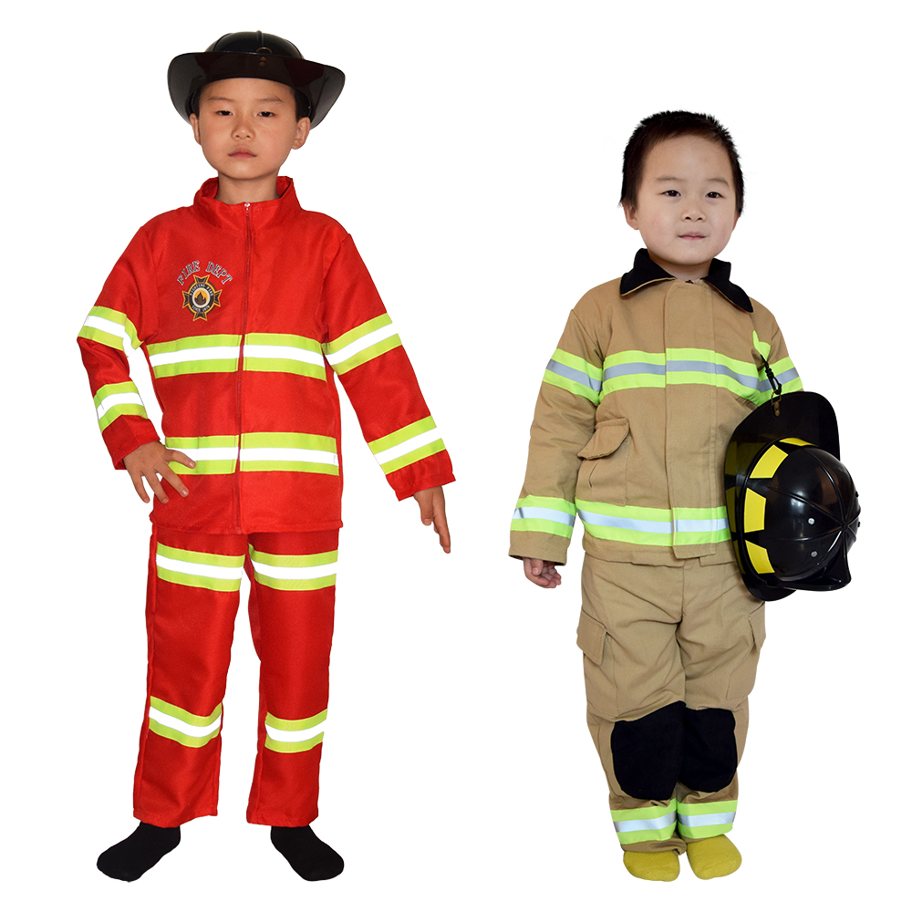 消防员儿童演出服职业角色扮演服装幼儿园舞台表演cosplay衣服