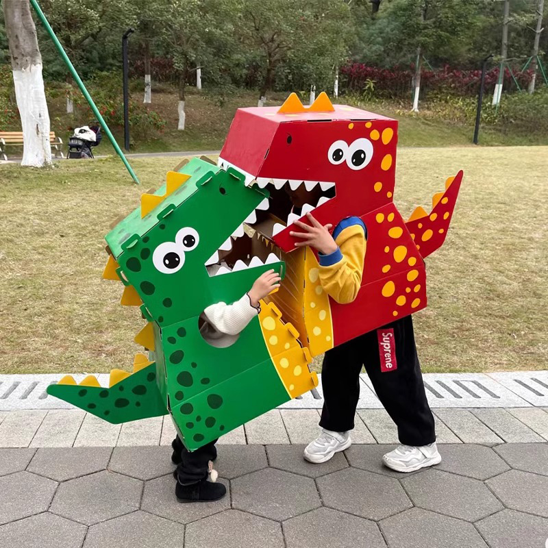 儿童扮演怪兽cosplay服装角色男童演出服恐龙衣服连体动物幼儿园