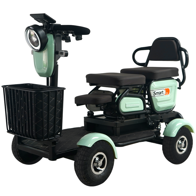 小巴士四轮电动车老年人残疾人助残代步车智能刹车电动四轮车