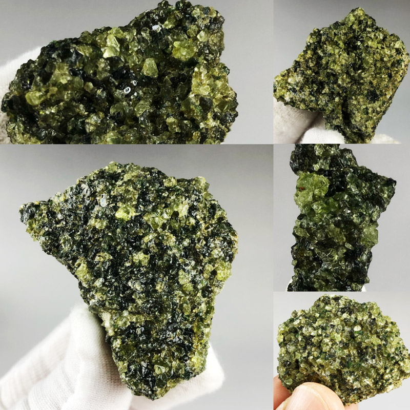 绿橄榄石原石天然矿物晶体宝石标本摆件猫矿收藏礼物奇石地质科普