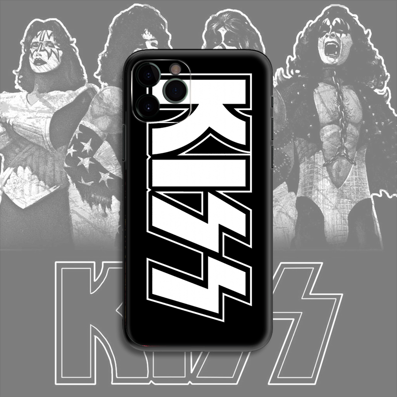 kiss 摇滚乐队logo标志经典文艺术生手机壳适用苹果华为小米R016