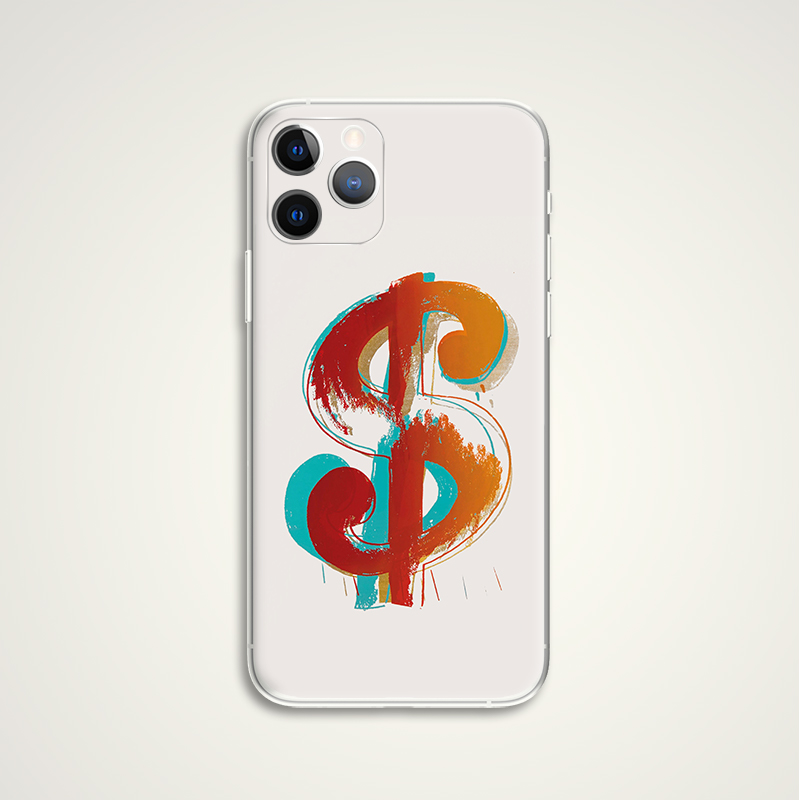 Andy Warhol安迪沃霍尔美元标志波普艺术招财手机壳适用苹果 E110