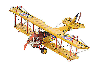 代购柯蒂斯JN-4珍妮双翼飞机金属模型11 WWI一战飞机装饰摆件客厅