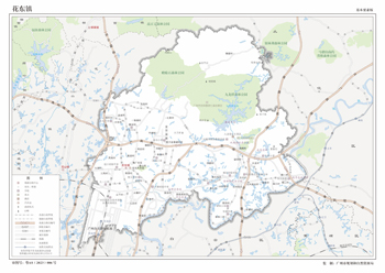 广州市花都区花东镇地图行政区划水系交通地形卫星流域打印定制