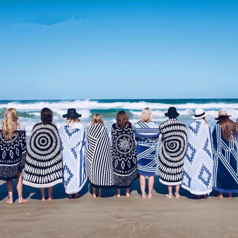 海边旅行度假非必备用品神器沙滩披肩浴巾女吸水薄款毛巾游泳垫巾