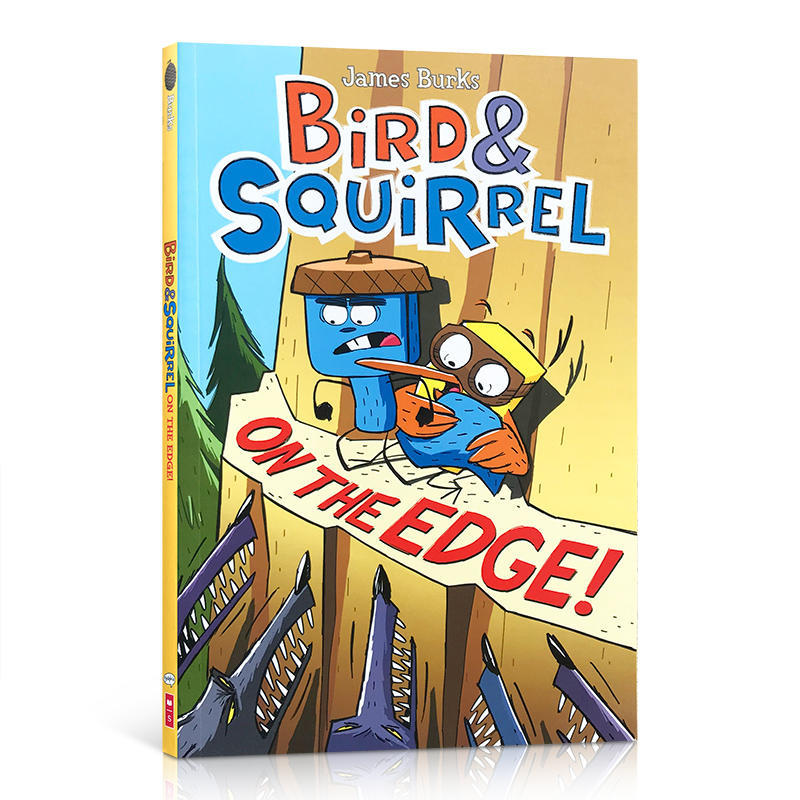 进口英文原版绘本Bird & Squirrel on the Edge!小鸟和松鼠在边缘全彩儿童卡通漫画认知书平装小学生课后英语读物6-8-12岁句型简单
