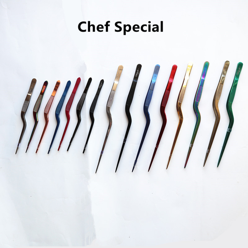 不锈钢摆盘工具镊子  分子料理 烹饪意境菜器材西餐厨师专用造型