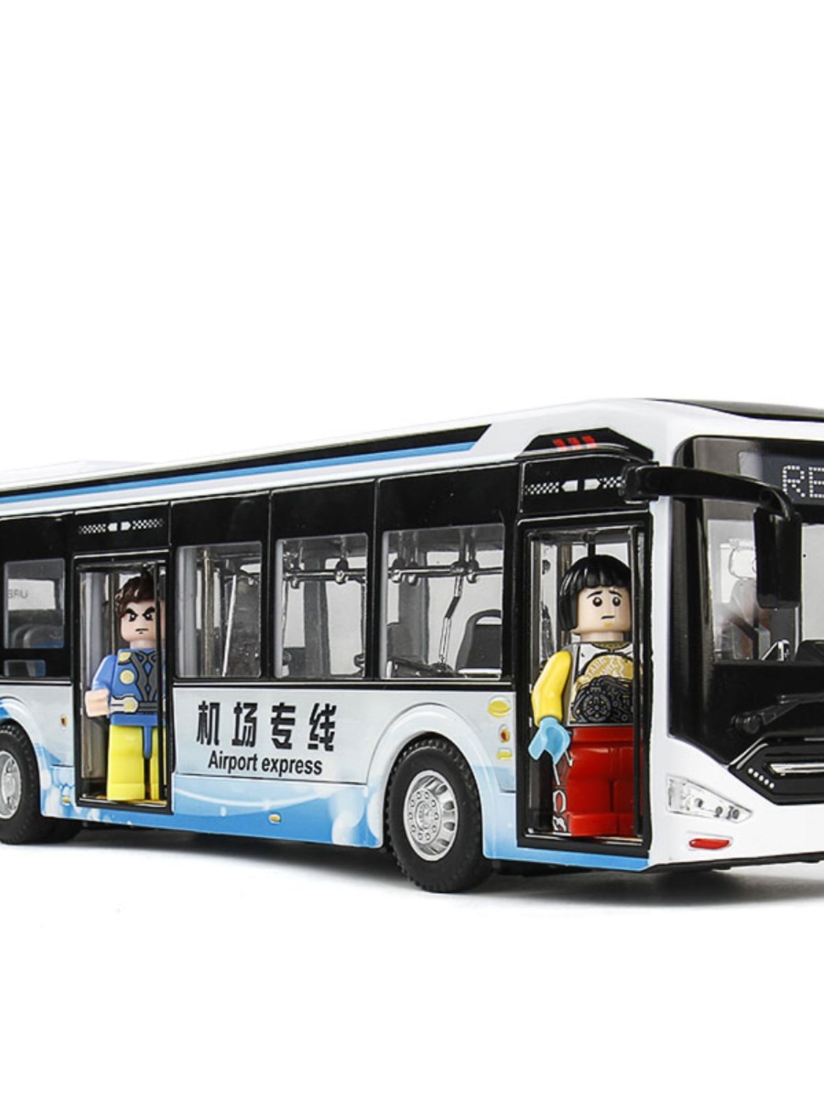 金属仿真大号客车巴士车合金公交摆件收藏男孩汽车模型儿童玩具