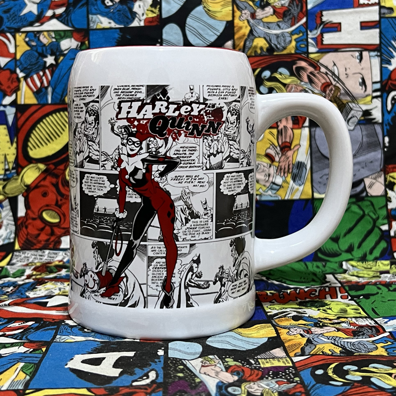 DC蝙蝠侠自杀小队小丑女哈莉奎茵卡通头像大陶瓷水杯咖啡杯马克杯