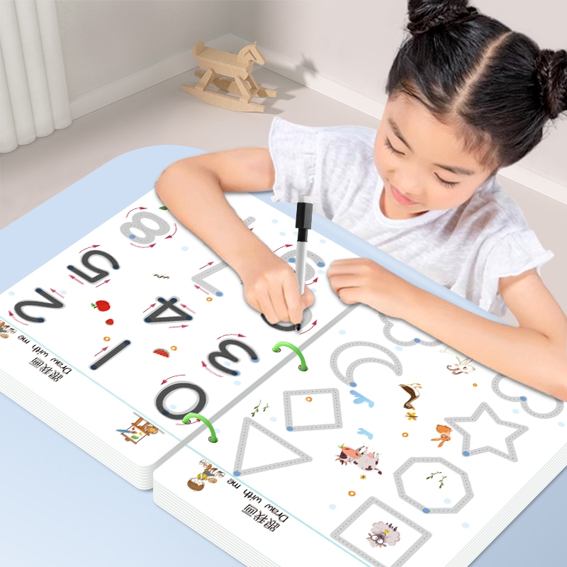 儿童控笔训练字帖幼小衔接描红本幼儿园写字贴入门练习小学生数字