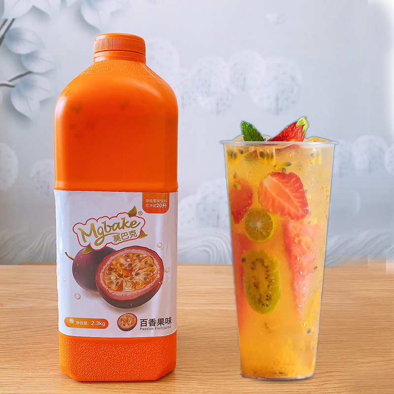 莫巴克百香果汁浓缩汁浆商用饮料冲饮品蜜雪冰城奶茶店专用2.3kg