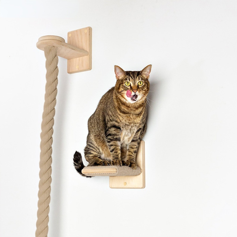 猫爬架顶天立地猫架实木猫爬架通天绳索大型猫绳梯猫咪跳台套装