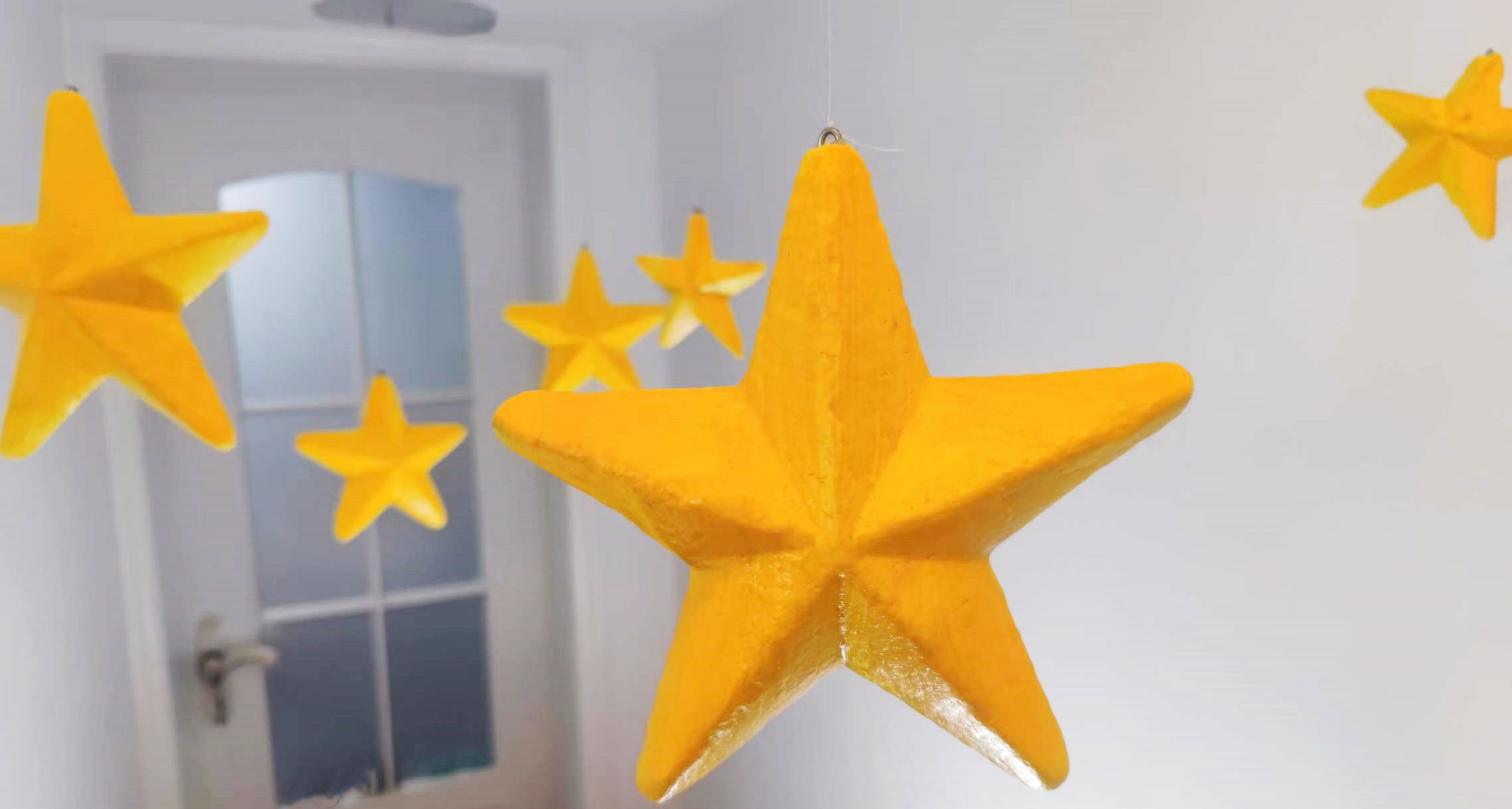 星空主题环创装饰教室小星星走廊星星吊饰幼儿园早教房间大厅布置