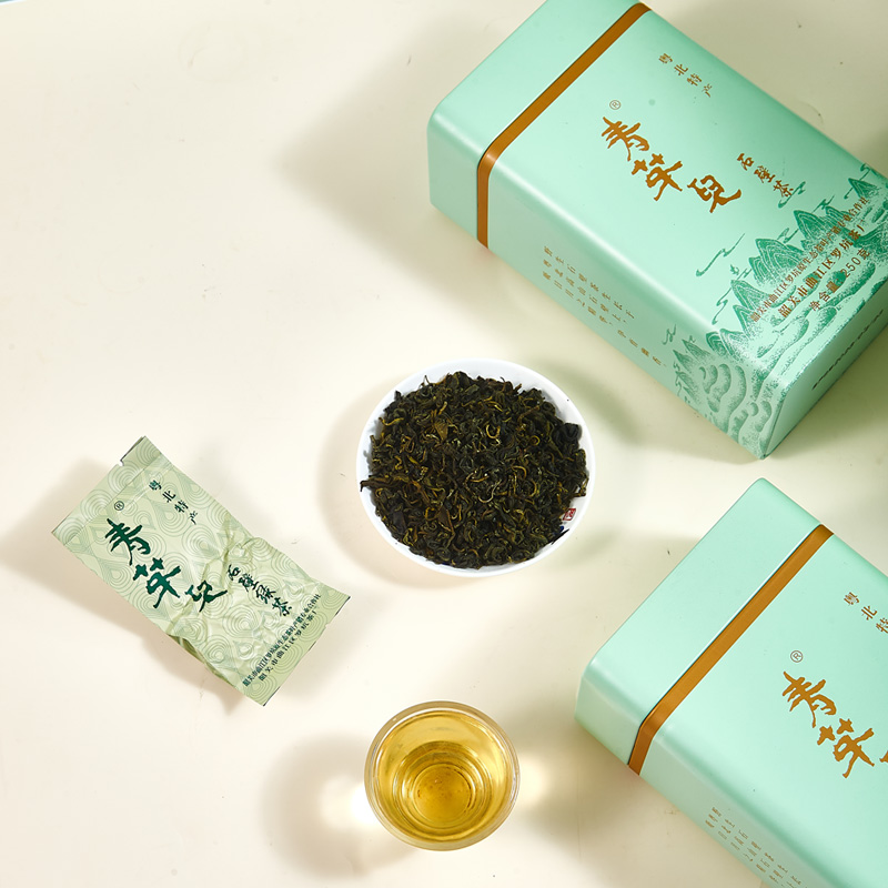 【春茶】高山清香型绿茶 马蹄香石壁茶 2023新茶 绿茶礼盒小泡装