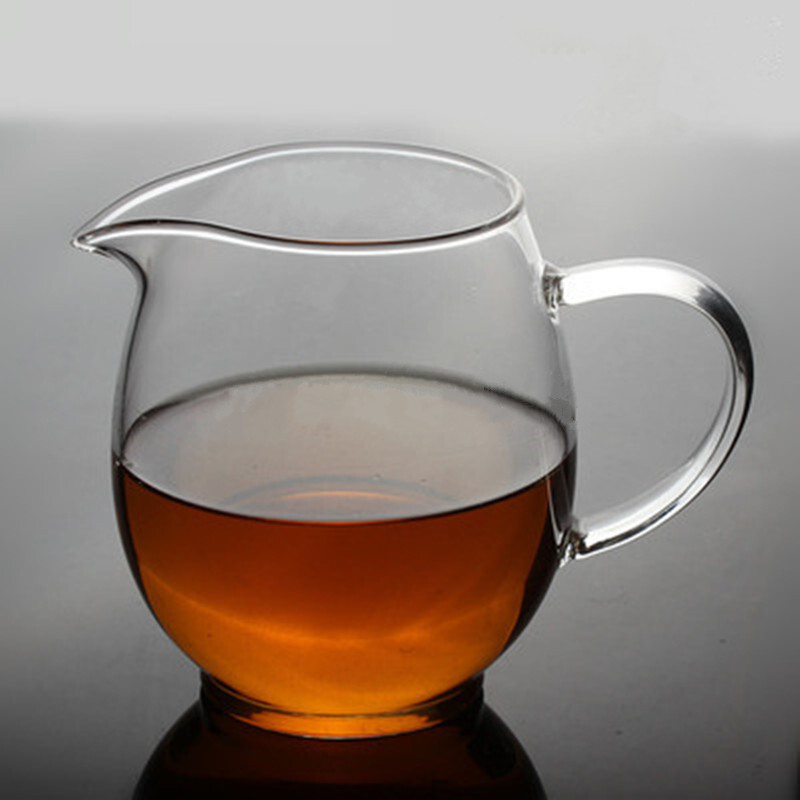 玻璃杯耐热透明公道杯加厚龙蛋杯280毫升分茶器茶海功夫茶具配件