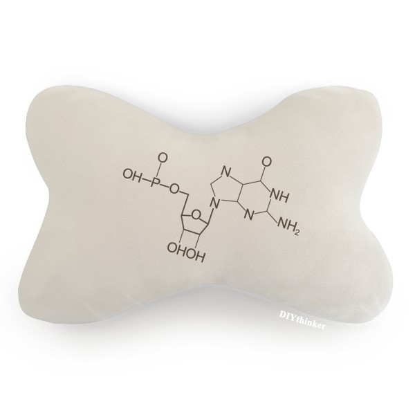 化学分子式原子结构插画汽车头枕颈枕座椅枕头