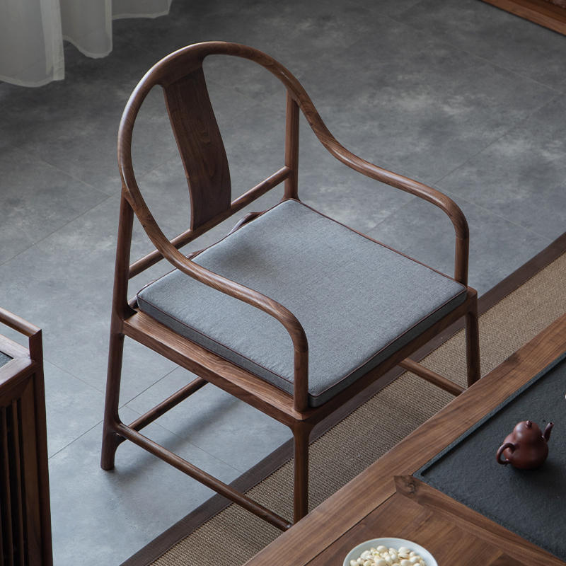 木笙记圈椅实木太师椅主人椅新中式茶椅古风座椅榫卯结构明式椅子